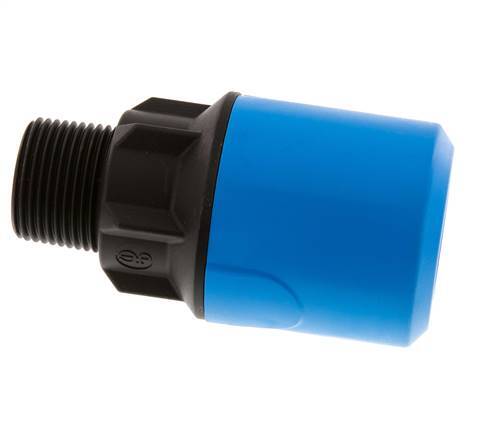 32mm x R1'' POM/PA Insteekfitting Buitendraad NBR