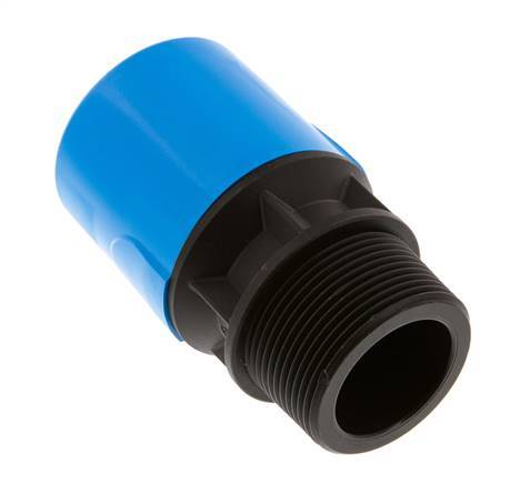 32mm x R1 1/2'' PA/POM Insteekfitting Buitendraad NBR