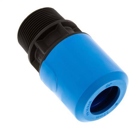 32mm x R1 1/2'' PA/POM Insteekfitting Buitendraad NBR