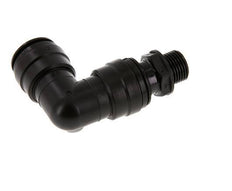 22mm x G1/2'' 90 graden L-verbinding POM Insteekfitting Buitendraad Draaibaar NBR