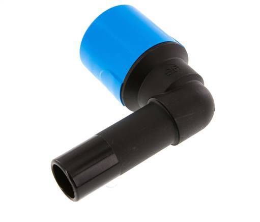 32mm 90 graden L-verbinding PA/POM Insteekfitting Plug NBR