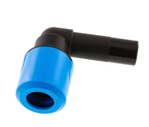 32mm 90 graden L-verbinding PA/POM Insteekfitting Plug NBR