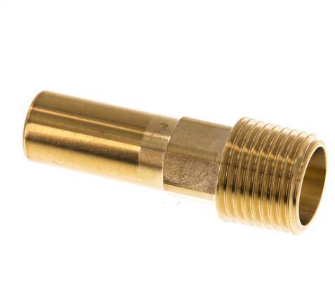 15mm x R1/2'' insteekfitting Messing Buitendraad