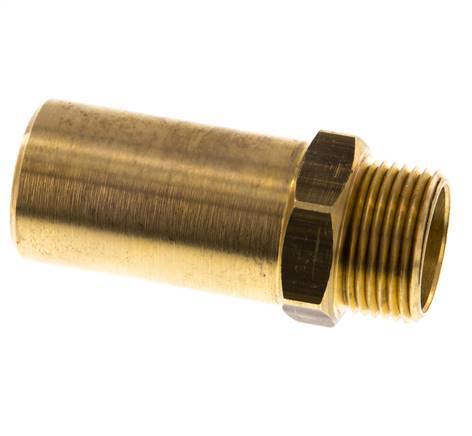 28mm x G3/4'' insteekfitting Messing Buitendraad