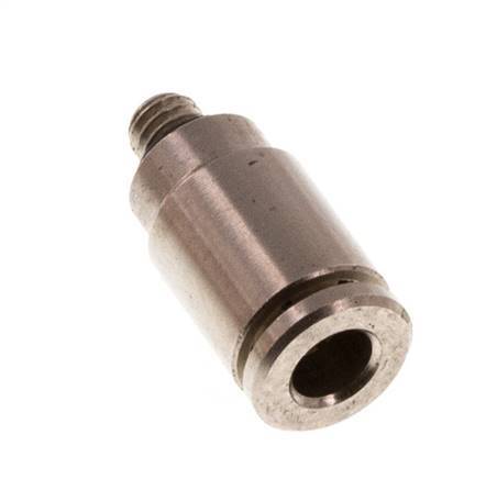 3mm x M 3 Messing Insteekfitting Buitendraad NBR [2 Stuks]