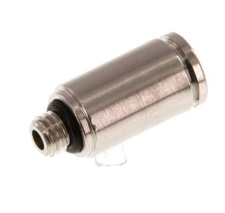 4mm x M 5 Messing Insteekfitting buitendraad NBR [5 Stuks]