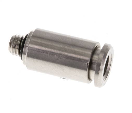 5mm x M 5 Push-in Fitting with Male Threads Brass NBR [2 Pieces]