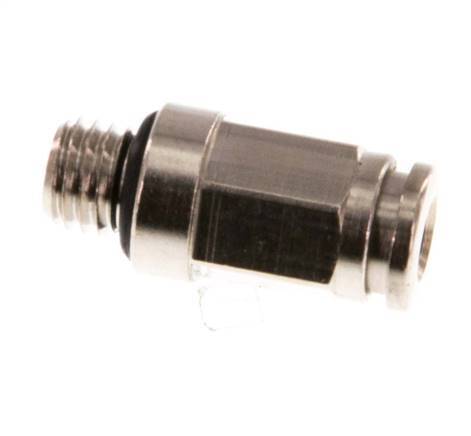4mm x M 7 Messing Insteekfitting buitendraad NBR [5 Stuks]