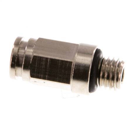 4mm x M 7 Messing Insteekfitting buitendraad NBR [5 Stuks]