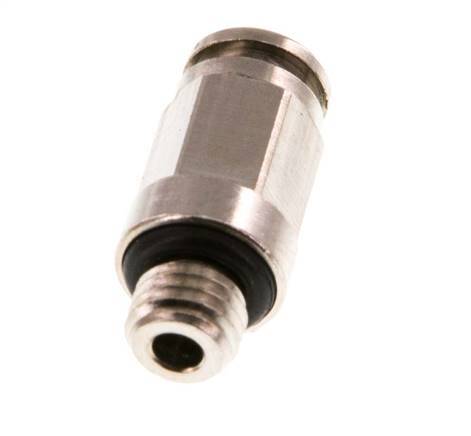 4mm x M 7 Messing Insteekfitting buitendraad NBR [5 Stuks]