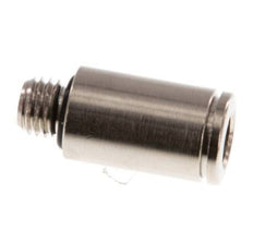 6mm x M 7 Messing Insteekfitting buitendraad NBR [5 Stuks]