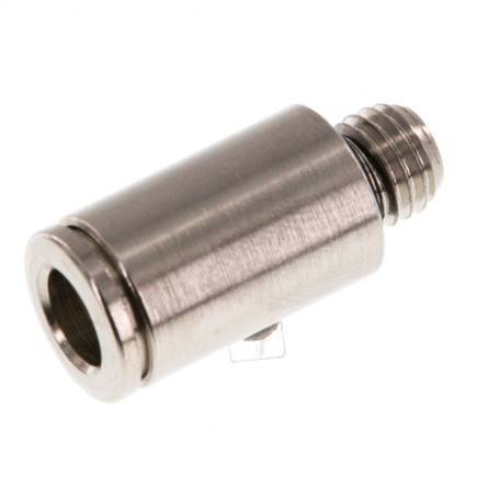 6mm x M 7 Messing Insteekfitting buitendraad NBR [5 Stuks]