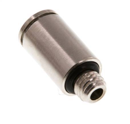 6mm x M 7 Messing Insteekfitting buitendraad NBR [5 Stuks]