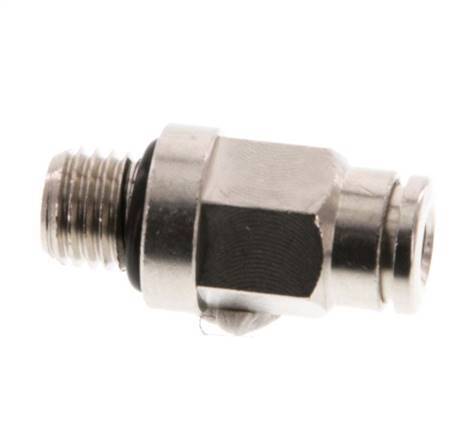 4mm x M 8 x 1 Messing Insteekfitting Buitendraad NBR [2 Stuks]