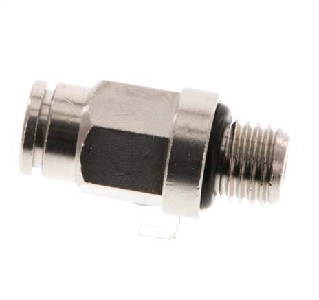 4mm x M 8 x 1 Messing Insteekfitting Buitendraad NBR [2 Stuks]