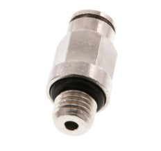 4mm x M 8 x 1 Messing Insteekfitting Buitendraad NBR [2 Stuks]