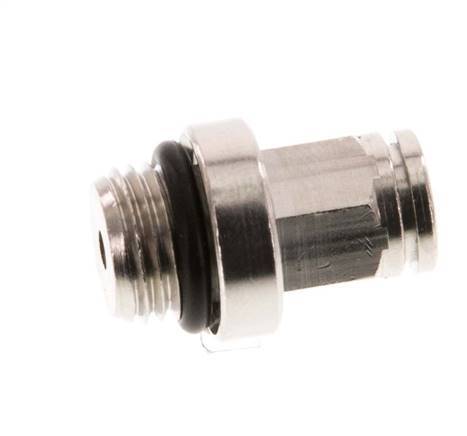4mm x M 10 x 1 Messing Insteekfitting Buitendraad NBR [2 Stuks]