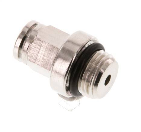 4mm x M 10 x 1 Messing Insteekfitting Buitendraad NBR [2 Stuks]