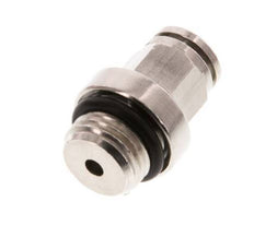4mm x M 10 x 1 Messing Insteekfitting Buitendraad NBR [2 Stuks]