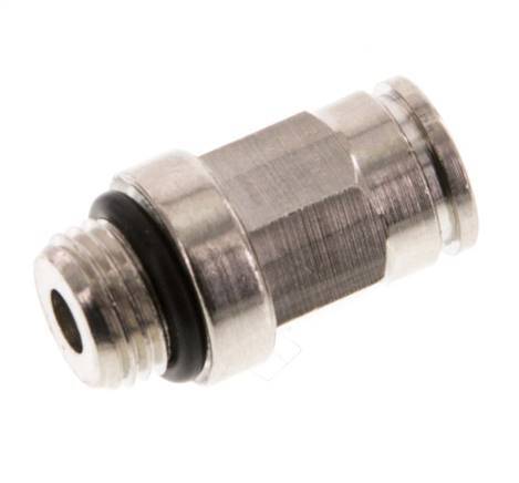 6mm x M 10 x 1 Messing Insteekfitting Buitendraad NBR [2 Stuks]