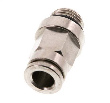 6mm x M 10 x 1 Messing Insteekfitting Buitendraad NBR [2 Stuks]