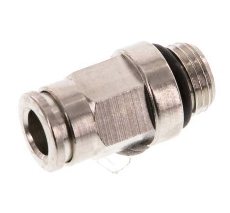 6mm x M 10 x 1 Messing Insteekfitting Buitendraad NBR [2 Stuks]