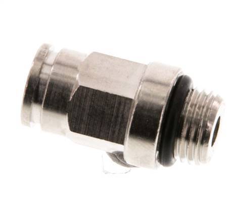 6mm x M 10 x 1 Messing Insteekfitting Buitendraad NBR [2 Stuks]