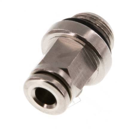 4mm x G1/8'' Messing Insteekfitting buitendraad NBR [5 Stuks]