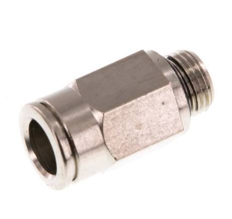 8mm x G1/8'' Messing Insteekfitting buitendraad NBR [5 Stuks]