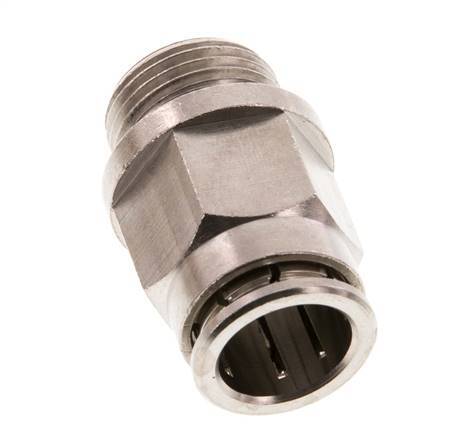 12mm x G3/8'' Push-in Fitting with Male Threads Brass NBR [2 Pieces]