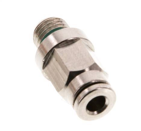 4mm x M 8 x 1 Messing Insteekfitting Buitendraad FKM [2 Stuks]
