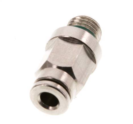4mm x M 8 x 1 Messing Insteekfitting Buitendraad FKM [2 Stuks]