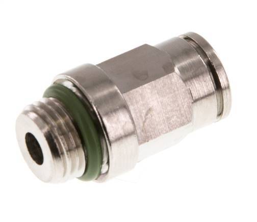 6mm x M 10 x 1 Messing Insteekfitting Buitendraad FKM [2 Stuks]