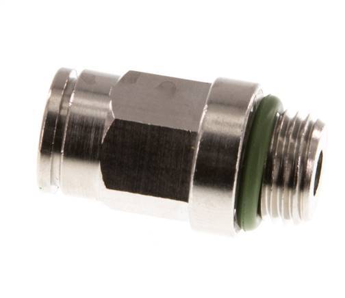 6mm x M 10 x 1 Messing Insteekfitting Buitendraad FKM [2 Stuks]