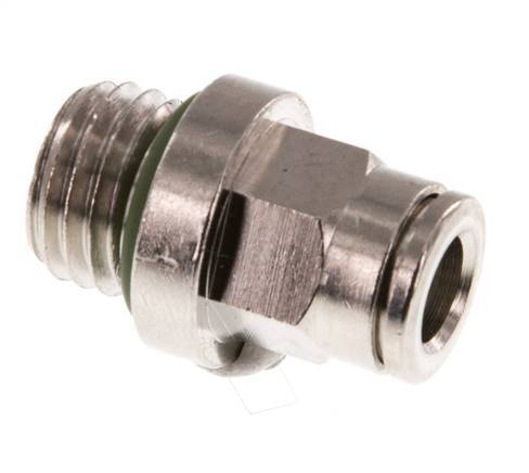 6mm x M 12 x 1.5 Messing Insteekfitting Buitendraad FKM [2 Stuks]
