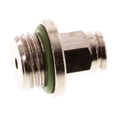 4mm x G1/4'' Messing Insteekfitting Buitendraad FKM [2 Stuks]