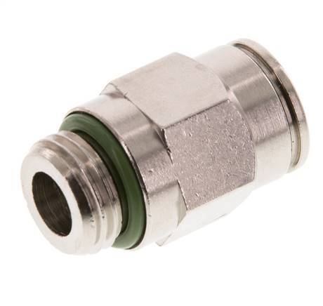 10mm x G1/4'' Push-in Fitting with Male Threads Brass FKM [2 Pieces]