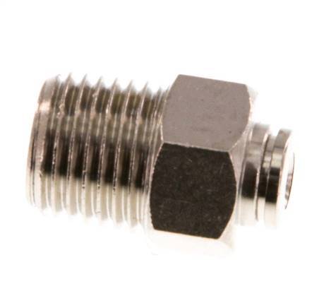 4mm x R1/4'' Messing Insteekfitting Buitendraad NBR [2 Stuks]