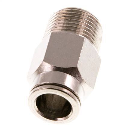 10mm x R3/8'' Messing Insteekfitting Buitendraad NBR [2 Stuks]
