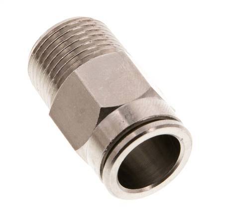 12mm x R3/8'' Messing Insteekfitting Buitendraad NBR [2 Stuks]