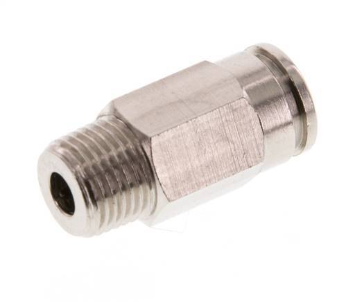 6mm x R1/8'' Messing Insteekfitting buitendraad FKM [5 Stuks]