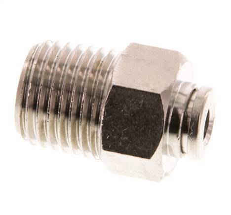 4mm x R1/4'' Messing Insteekfitting Buitendraad FKM [2 Stuks]
