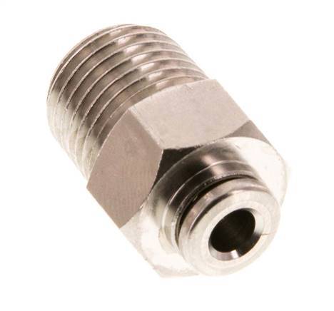 4mm x R1/4'' Messing Insteekfitting Buitendraad FKM [2 Stuks]