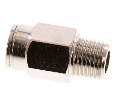 10mm x R1/4'' Push-in Fitting with Male Threads Brass FKM [2 Pieces]