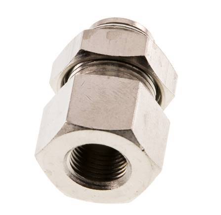 6mm x G1/8'' Messing Insteekfitting Binnendraad Schotdoorvoer NBR [2 Stuks]