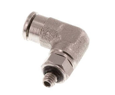 3mm x M 3 90 graden L-verbinding Messing Insteekfitting Buitendraad Draaibaar NBR