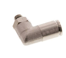4mm x M 5 90 graden L-verbinding Messing Insteekfitting Buitendraad Draaibaar NBR [2 Stuks]