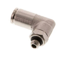 4mm x M 5 90 graden L-verbinding Messing Insteekfitting Buitendraad Draaibaar NBR [2 Stuks]