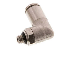 4mm x M 5 90 graden L-verbinding Messing Insteekfitting Buitendraad Draaibaar NBR [2 Stuks]
