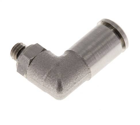 5mm x M 5 90 graden L-verbinding Messing Insteekfitting Buitendraad Draaibaar NBR [2 Stuks]